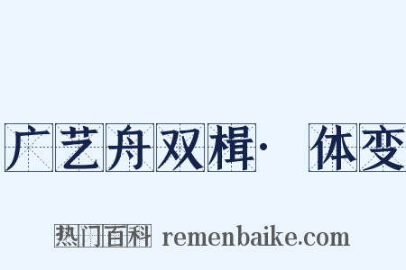 广艺舟双楫·体变是什么意思的图片